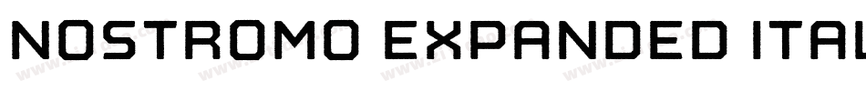 Nostromo Expanded Italic字体转换